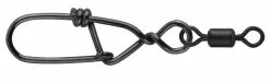 Spro Predator Matte Black Snagless Snap + Rolling Swivel