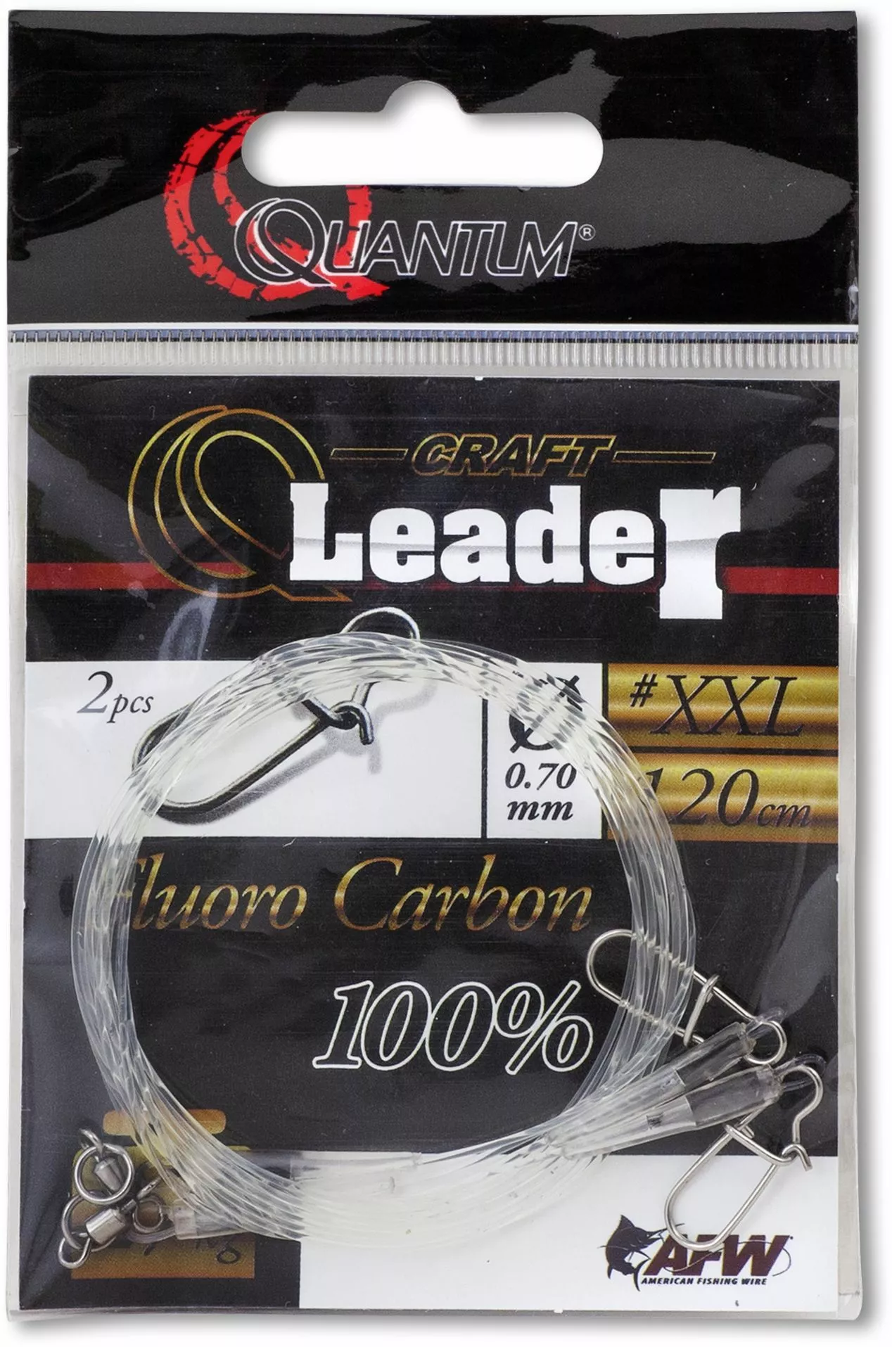 Quantum Ø 0,50mm Q-Leader Fluoro Carbon L: 60cm 18kg / 40lbs Transparant - Afbeelding 2
