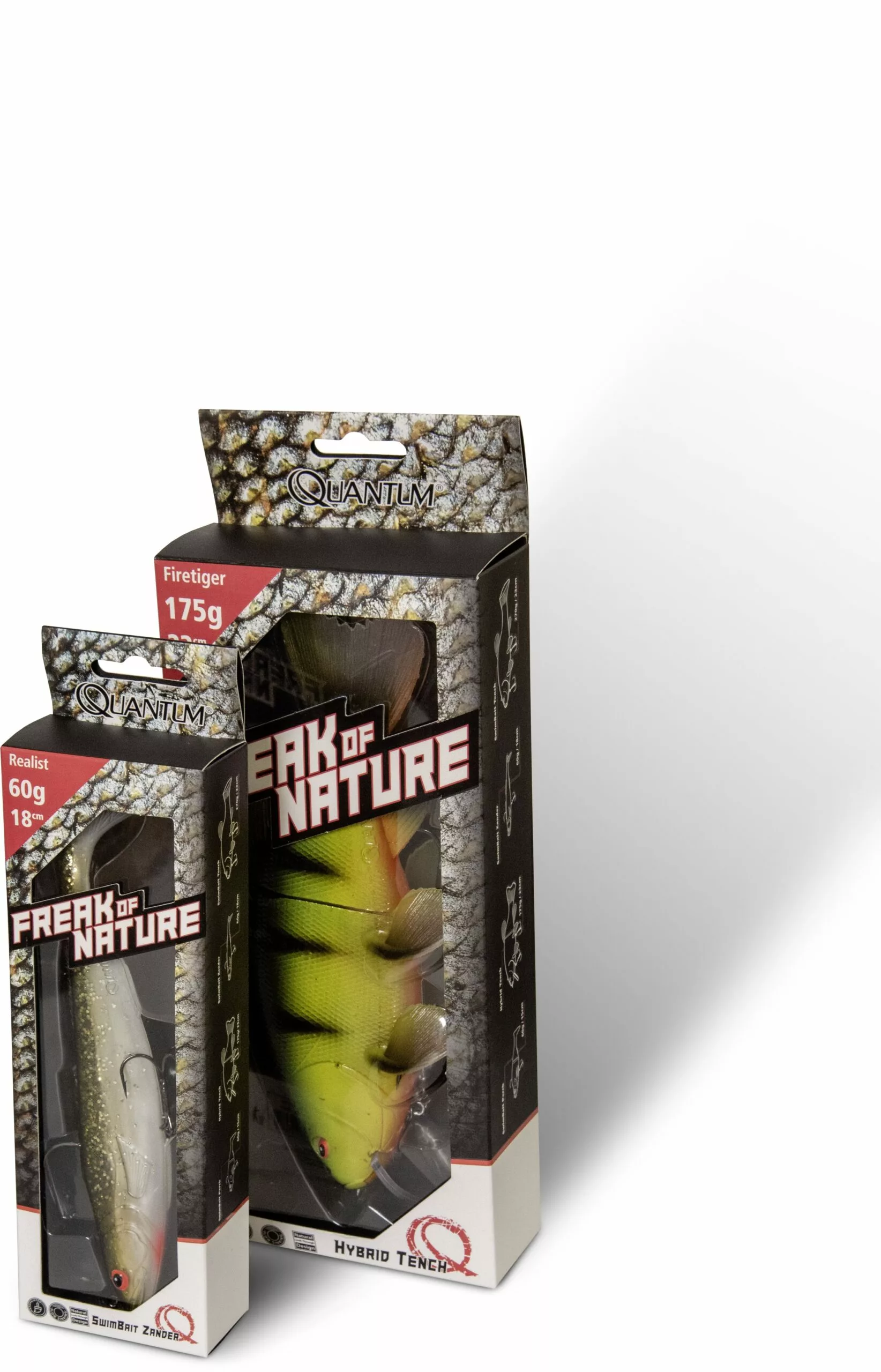 Quantum 60g 18cm Freak Of Nature SwimBait Zander Hot Zander #2 Langzaam Zinkend - Afbeelding 3