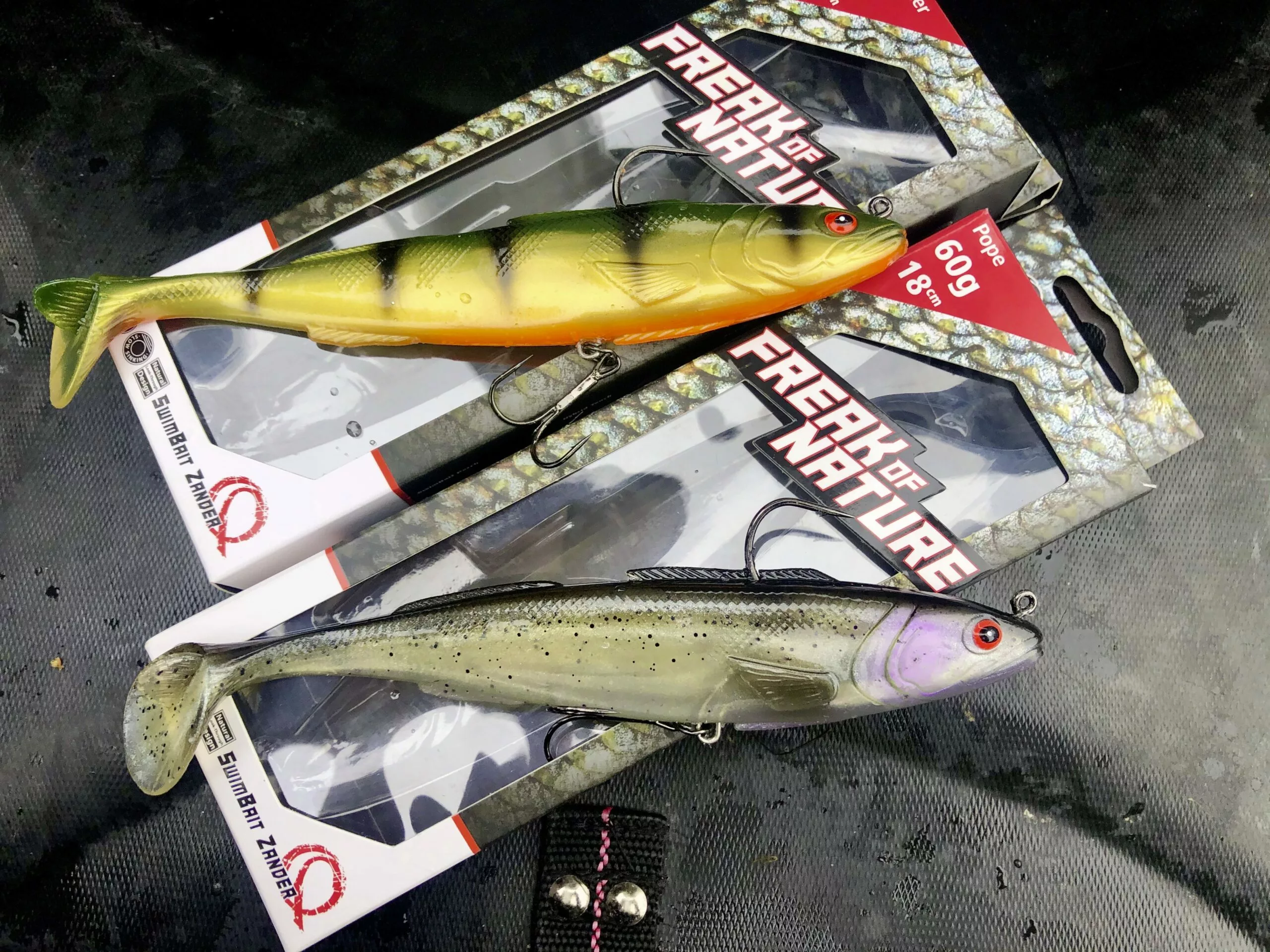Quantum 60g 18cm Freak Of Nature SwimBait Zander Pope #2 Langzaam Zinkend - Afbeelding 5