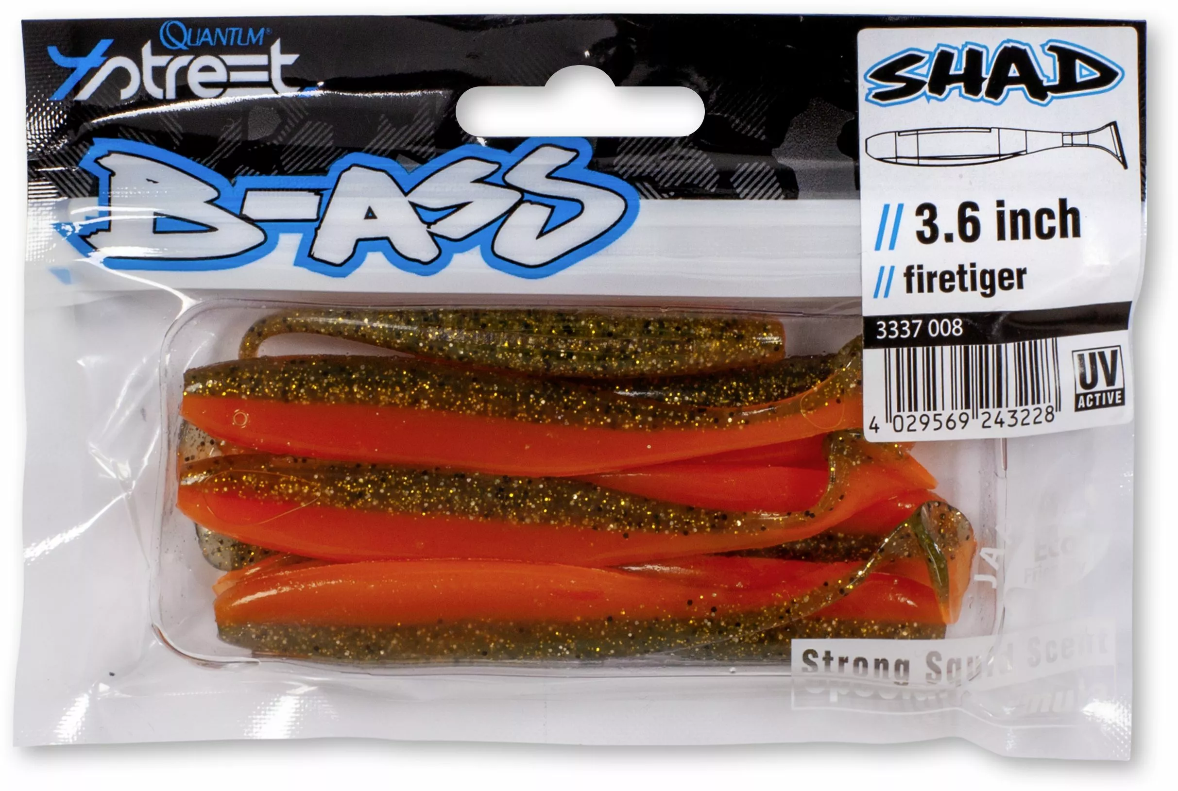 Quantum 11,00cm 4street B-Ass Shad 4.4 Whity - Afbeelding 3