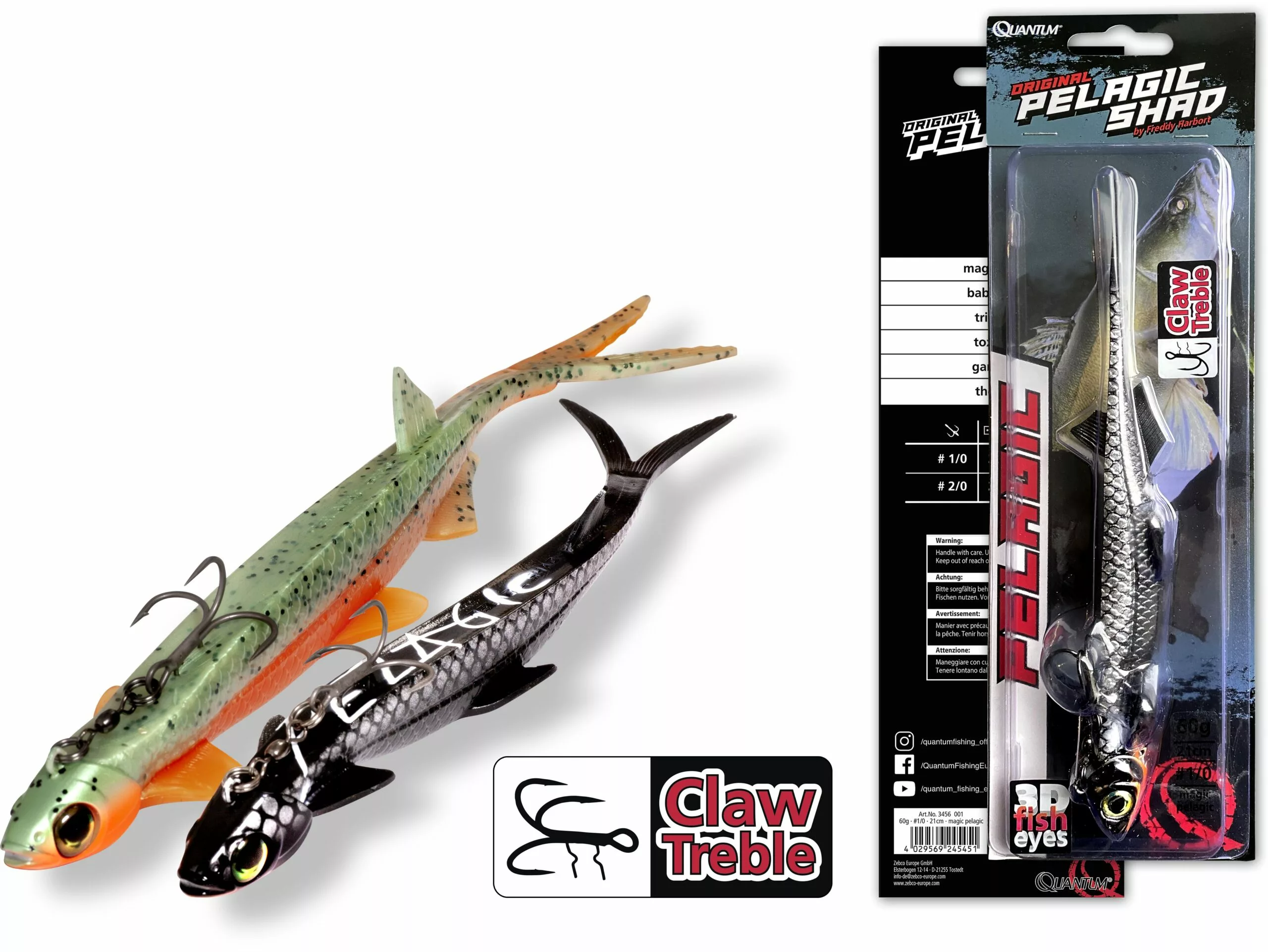 Quantum 60g 21cm Pelagic Shad Set Game Over #1/0 - Afbeelding 2