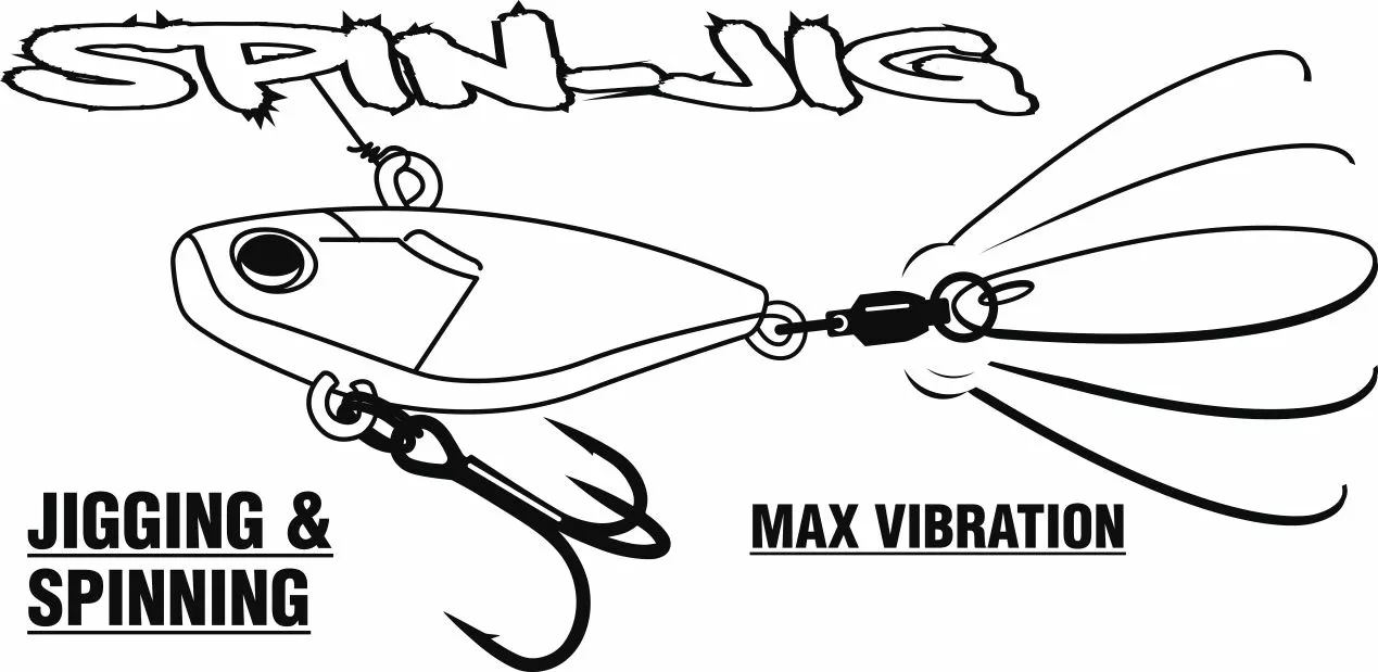 Quantum 14g 3,7cm 4street Spin-Jig Clown Zinkend - Afbeelding 2