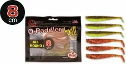 Quantum 8cm Q-Paddler Power Packs Allround Mix 3x Pumpkinseed Chart. + 3x Original Appleseed Krill