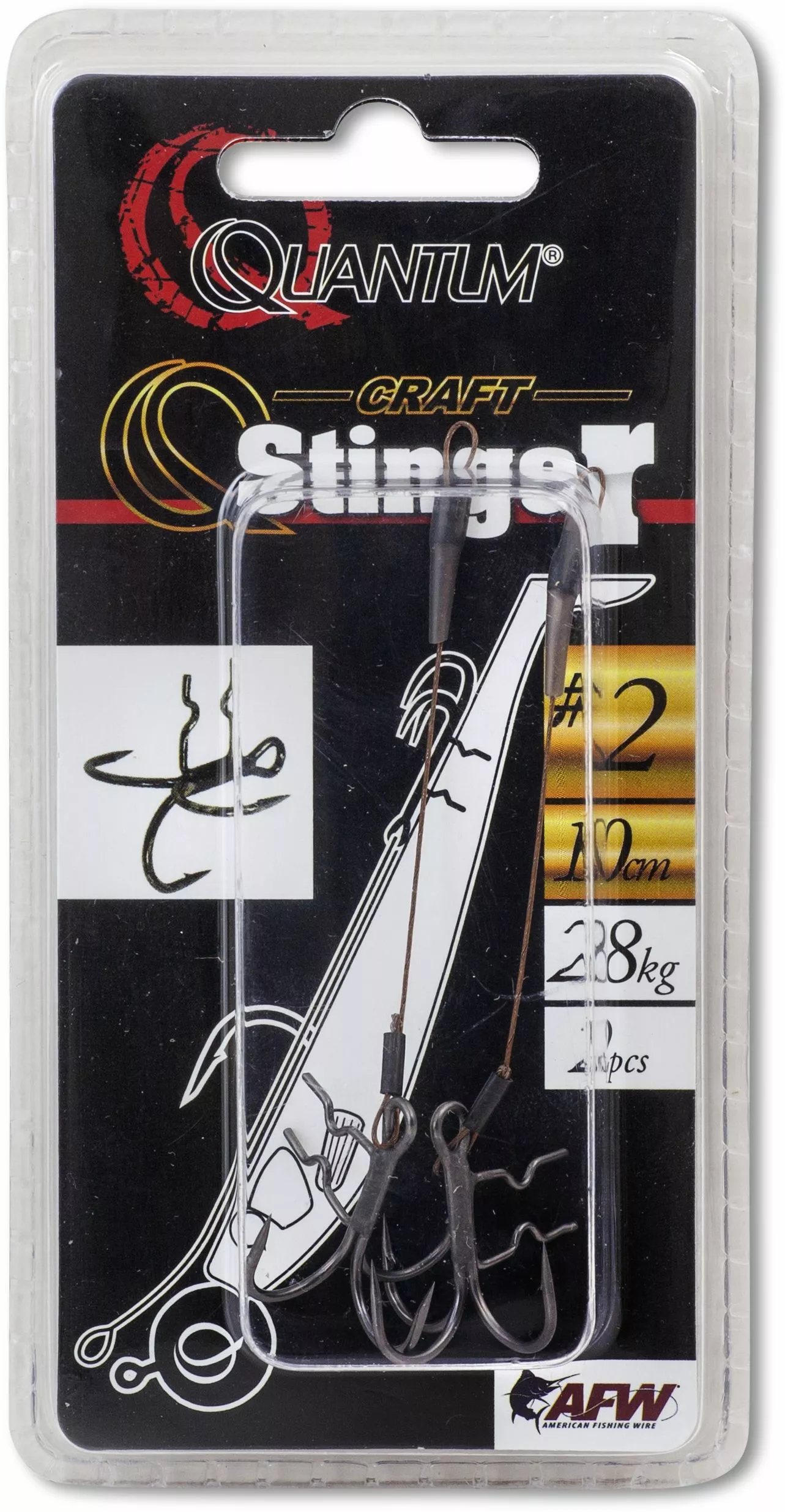 Quantum #1/0 Q-Stinger L: 8cm 28kg / 61lbs Camo Steel - Afbeelding 9