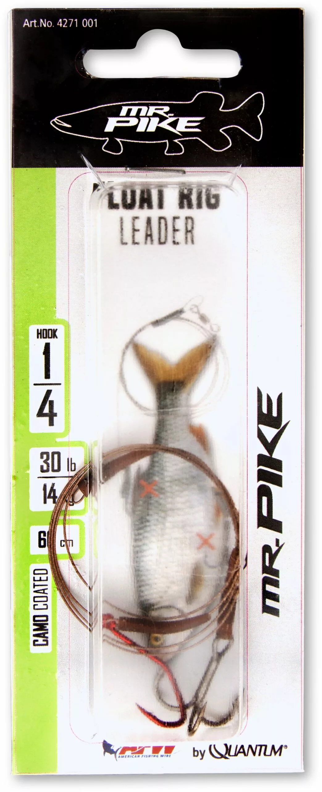 Zebco MR Pike Quantum #6 Mr. Pike Onderlijn Voor Dobbervisserij L: 50cm 14kg / 30lbs Camouflage - Afbeelding 2