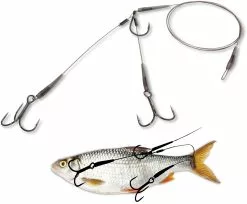 Zebco MR Pike Quantum #1 #4+4 Mr. Pike Onderlijn Voor Dobbervisserij L: 50cm 14kg / 30lbs Camouflage