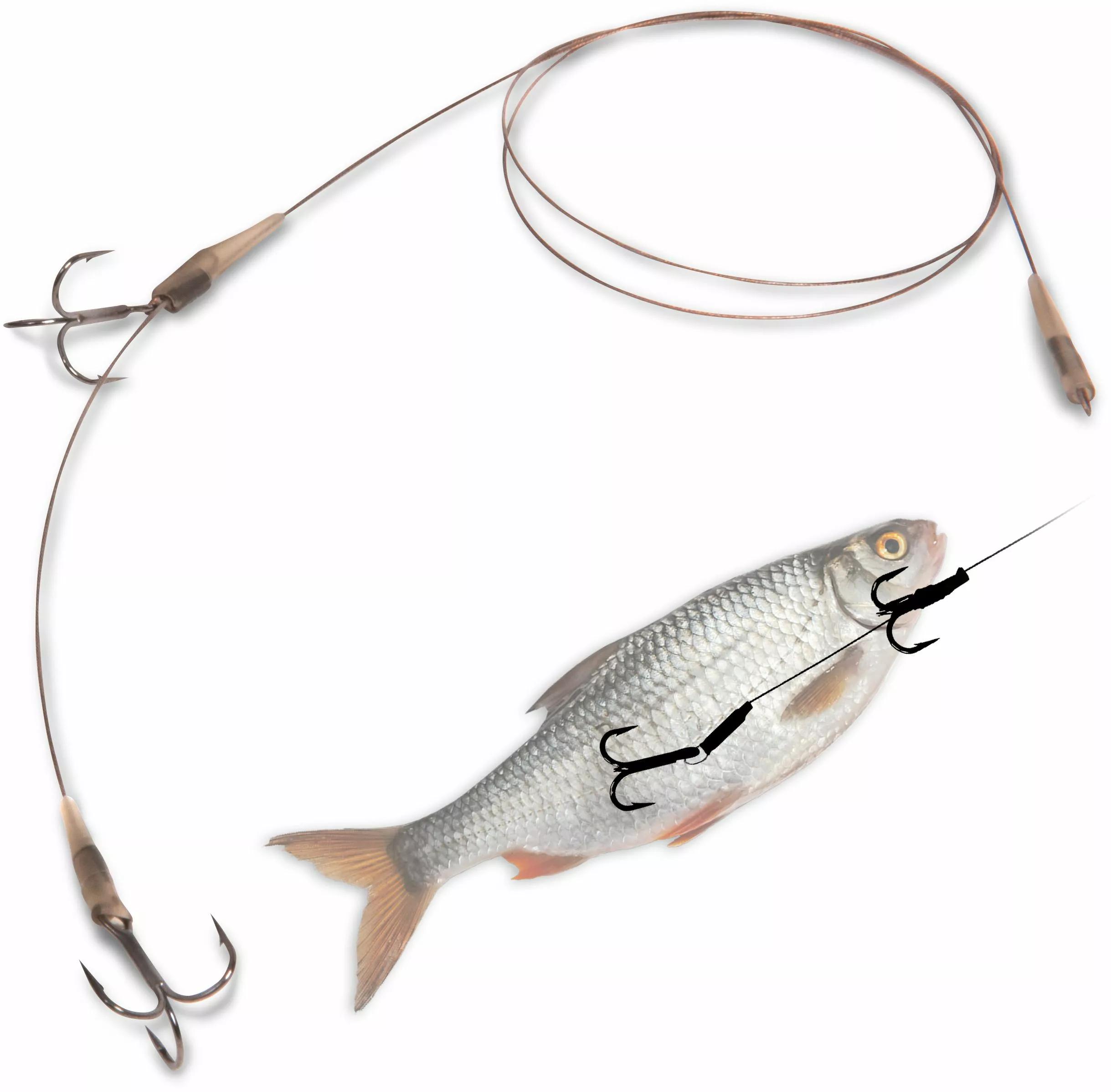 Zebco MR Pike Quantum #4 Mr. Pike Universele Onderlijn L: 60cm 14kg / 30lbs Camouflage