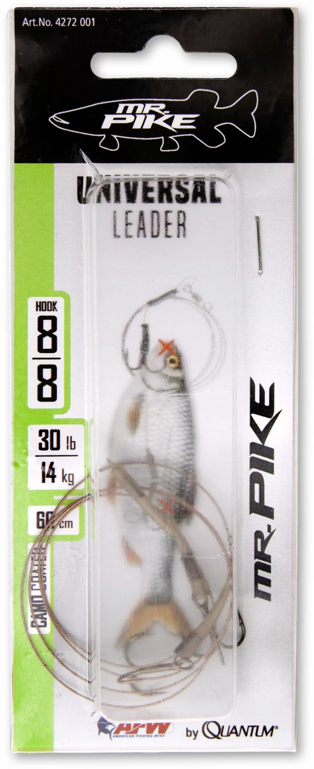 Zebco MR Pike Quantum #4 Mr. Pike Universele Onderlijn L: 60cm 14kg / 30lbs Camouflage - Afbeelding 2