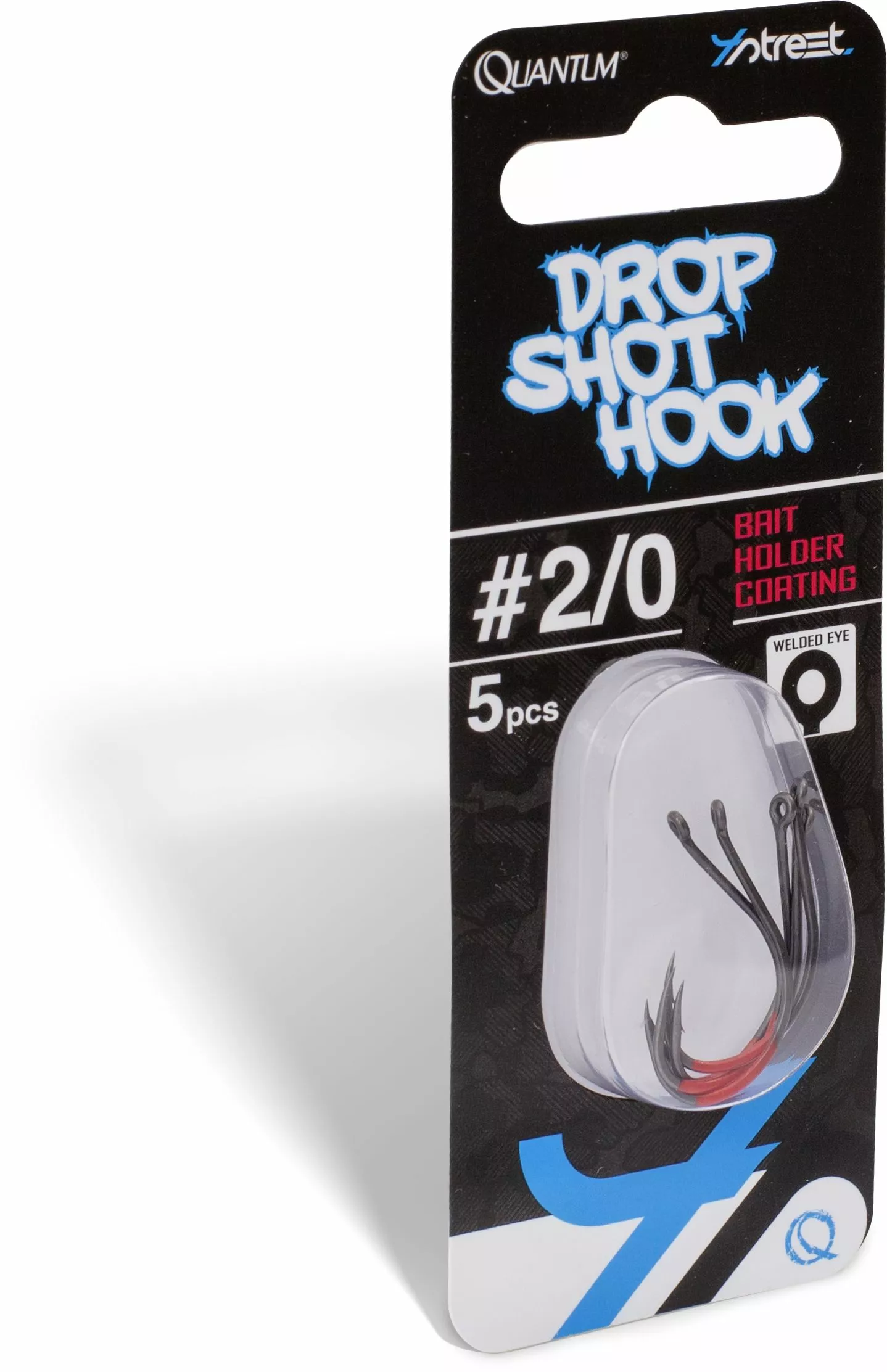 Quantum #1 4street Drop Shot Hook Dg Black Red Medium - Afbeelding 2