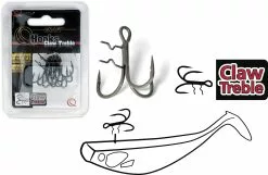 Quantum #1/0 Claw Treble Hooks Mat Finish