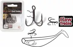 Quantum #3/0 Claw Treble Hooks Mat Finish